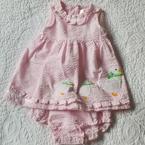 DUCKLINGS BABY DRESS